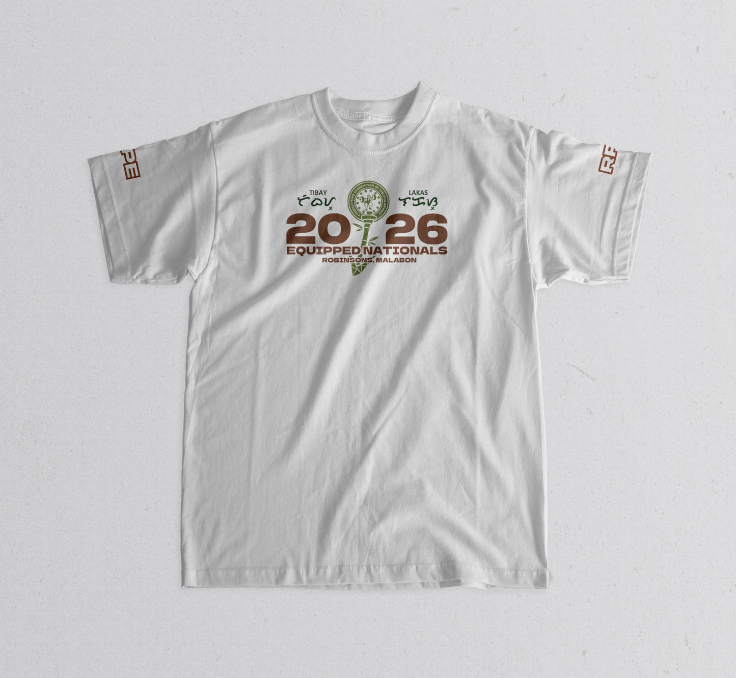 TIBAY-LAKAS Training Shirt - WHITE (Pre-Order)