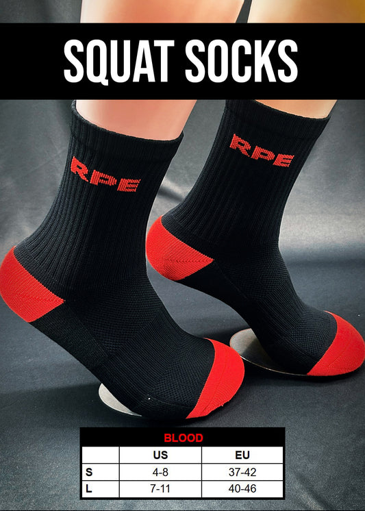 Squat Socks Blood